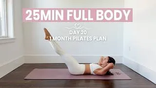 Thumbnail: DAY 20 - 1 Month Pilates Plan || 25MIN Strength & Sculpt Full Body  || intermediate - no equipment