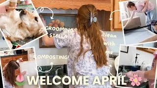 Thumbnail: Reset With Me for April🌷 Spring Clean Vlog | Day In the Life Of a Mom of 5