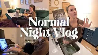 Thumbnail: normal productive night after work ✨ | evening routine, work-life balance, onyx storm review