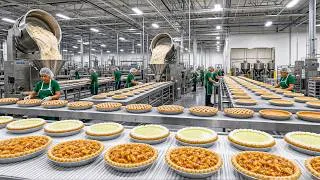 Thumbnail: How Frozen Pies Are Made In Factory - Dutch Apple, Key Lime, Pumpkin, Peach, Sweet Potato