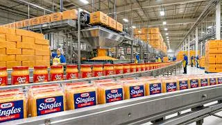 Thumbnail: How Cheddar Cheese Is Made Into Kraft Singles & Cheez Whiz In Factory