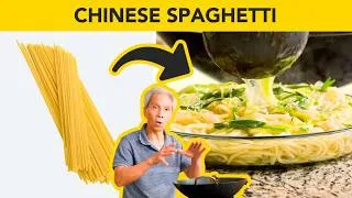 Thumbnail: 😊 Dad's ADDICTIVE Ginger Scallion Spaghetti! (薑蔥撈麵)