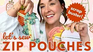 Thumbnail: The zip pouch tutorial you've been asking for is here! 🍓 | step-by-step