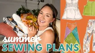 Thumbnail: Everything I want to sew this summer! ✂️ | sewing patterns & fabric