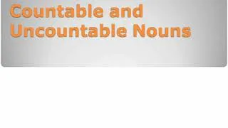Thumbnail: Countable and Uncountable Nouns