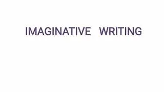 Thumbnail: Imaginative Writing