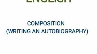 Thumbnail: Writing an Autobiography