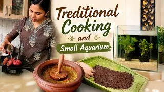 Thumbnail: Traditional Cooking in Telugu | Full Day Lifestyle Vlog | Small Aquarium Routine | Telugu Daily Vlog
