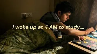 Thumbnail: i tried waking up at *4 AM* to be productive in med school….(worth it?)⏰😵| study vlog