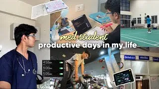 Thumbnail: PRODUCTIVE MED SCHOOL DAYS🩺| sports week, study, seminar, surgery posting📒 #mbbs 