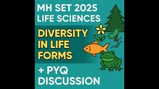 Thumbnail: MH SET 2025 | PYQ | Diversity in Life Forms Explained + Previous Year Questions