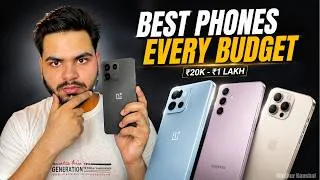 Thumbnail: Best Smartphones Under 20K, 40K, 50K and 1 lakh Rupees