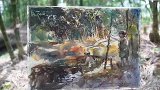 Thumbnail: Easy Bamboo Landscape Painting with Composition Tips