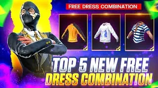 Thumbnail: TOP 5 NEW FREE DRESS COMBINATION || NO TOP UP DRESS COMBINATION || MAD HYPER GAMING 🔥