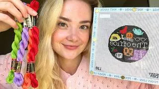 Thumbnail: ASMR Needlepoint Store Roleplay! 🪡 Custom Starter Stitch Kit | Lofi