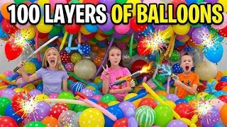 Thumbnail: Escaping 100 Layers of Balloons!!