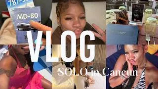 Thumbnail: I Can't Believe I went to Cancun, Mexico BY MYSELFFFFF | Beach Club + Night Life + Party Boat, Etc.