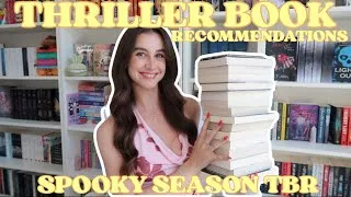 Thumbnail: THRILLER BOOK RECOMMENDATIONS + SPOOKY SEASON TBR 🎃👻