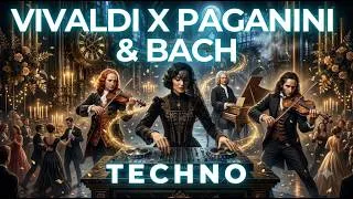Thumbnail: Vivaldi x Paganini x Bach Techno🎻 Fast & Relaxing Violin for Deep Study, Focus, Peace |Ma. Charlotte