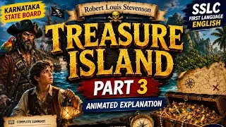 Thumbnail: Treasure Island Part 3 | SSLC First Language English | Karnataka State Board | Animated Explanation