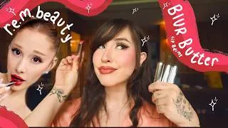Thumbnail: @r.e.m.beauty by @ArianaGrande Blur Butter Lip Balms+Try On+Review!Eternal Sunshine Tour Lippie!