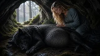 Thumbnail: The Omega Heard Crying Coming from a Cave — She Found a Pregnant She-Wolf Protecting Something...