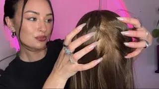 Thumbnail: [ASMR] fast & aggressive lice check, massage & scratches!!!!