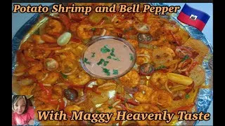 Thumbnail: An al fFe Potato Bell Pepper Shrimp/krevet ak pomme de terre et pwavron