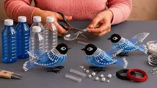Thumbnail: 🐦I Turned PLASTIC BOTTLES Into a Beautiful Birds! DIY Recycling Craft #plasticbottlecraft,easy DIY
