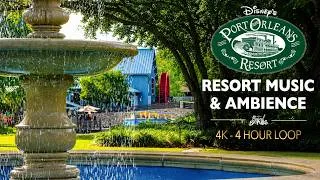 Thumbnail: Port Orleans Riverside Resort Music & 4K Ambience | Oak Manor Courtyard Resort Relaxation