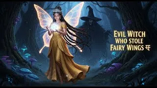 Thumbnail: Evil Witch Who Stole Fairy Wings 🦋 | Dark Magical Fairytale Story in Hindi/Urdu