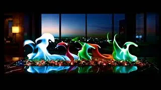 Thumbnail: Changing Colors Rainbow Flames - Seattle High Rise (4K UHD) - NEW! 8 Hours