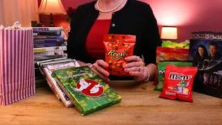 Thumbnail: ASMR Movie Night Favorites Crinkle Package Sounds ASMR Over Explaining ASMR Whispers to Fall Asleep