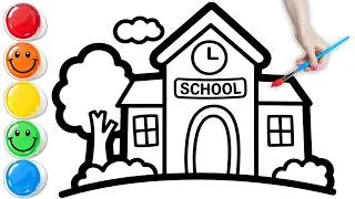 Thumbnail: 🏫 How To Draw a Colorful School | Easy Step By Step Tutorial