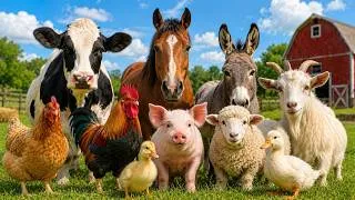 Thumbnail: 🐄 Farm Animals Sounds for Kids 🐖 | Learn Animal Names & Sounds 🎵