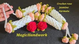 Thumbnail: 🌹Crochet Varmala, Crochet mala design, Garland for all occasions, Crochet jaimala