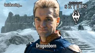 Thumbnail: Me and Delphine after the High Hrothgar Peace Summit in Skyrim