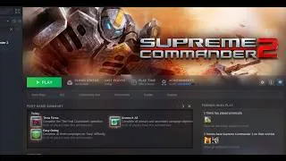 Thumbnail: Supreme Commander 2 (2010) is still a good game and I might make videos of it.