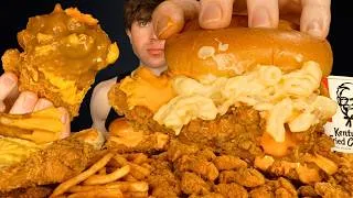 Thumbnail: ASMR MUKBANG KFC EXTRA CRISPY CHICKEN BURGERS, FRIED CHICKEN, CHICKEN NUGGETS & FRIES | WITH CHEESE
