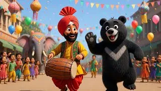 Thumbnail: कालू मदारी आया - Kalu Madari aaya Kala Apna Bhalu Laya | Hindi Rhymes for Children | Magic Pencil