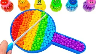 Thumbnail: Satisfying Video | How To Make Rainbow Lollipop Bathtub From Mixing Beads Cutting ASMR |Magic Sand B