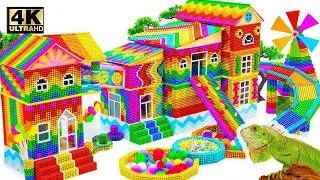 Thumbnail: ASMR  x 1.5 - How To Make Rainbow Outdoor Playground Has Cotton Ball Pool & Rainbow Slide