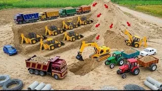 Thumbnail: JCB 5CX 4WD fully loading sand Tata truck signa 4825 | Mahindra Arjun novo 605Di | jcb cartoon