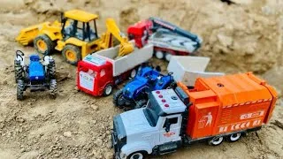 Thumbnail: JCB 5CX 4WD fully loading sand Tata truck signa 4825 | Mahindra Arjun novo 605Di | jcb cartoon