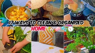 Thumbnail: 17-Simple Ways to Clean🫧 & Organised Home ✅|| How I keep Clean My Home 🏡|| 