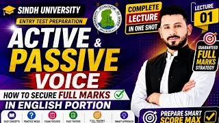 Thumbnail: 🎯 ACTIVE & PASSIVE VOICE — COMPLETE LECTURE IN ONE SHOT_University of Sindh 