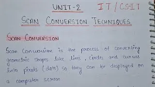 Thumbnail: Unit-2 of Computer Graphics & Multimedia | IT And CSIT branch | RGPV | Complete Explanation in Hindi