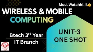 Thumbnail: UNIT-3 Wireless and Mobile Computing | IT And CSIT brach | RGPV | Complete Explanation in Hindi