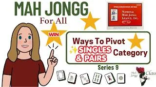 Thumbnail: How to Play American Mahjong 2026 NMJL Pivot Hands Singles & Pairs Category hand by hand #mahjong