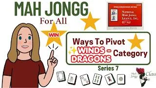 Thumbnail: How to Play American Mahjong 2026 NMJL Pivot Hands Winds Dragons Category hand by hand #mahjong